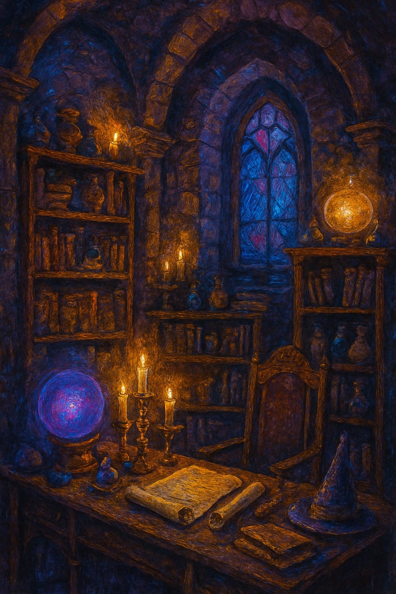 Sorcerer’s Study in Castle Tower