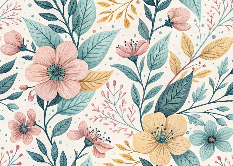 Pastel Spring Floral Pattern