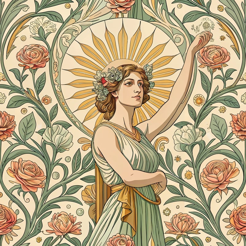 Art Nouveau Woman Portrait