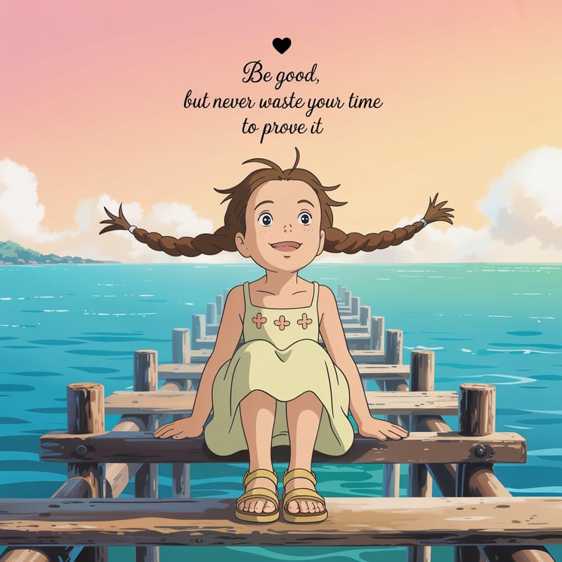 Studio Ghibli-Inspired Beach Portrait