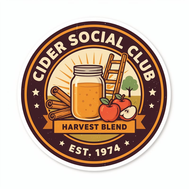 Cider Social Club Vintage Badge