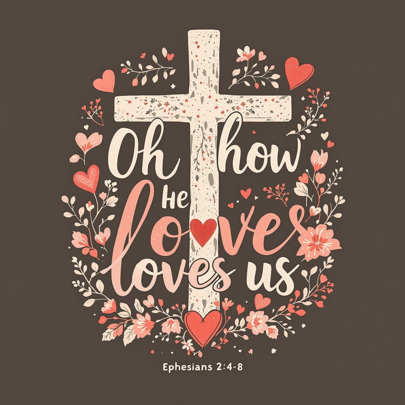 Valentine's Boho Typography Design