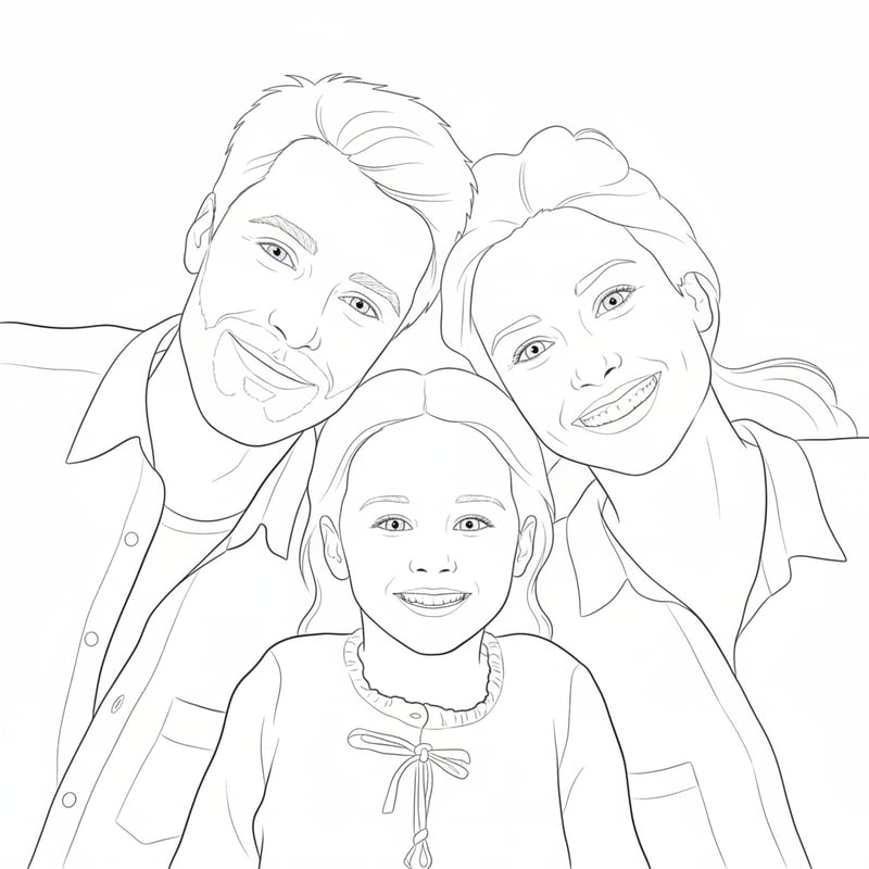 Child-Friendly Accurate Facial Coloring Page