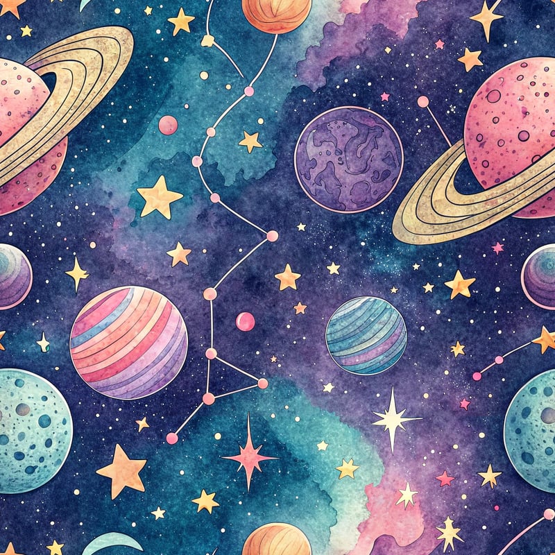 Vibrant Galaxy Sky Illustration
