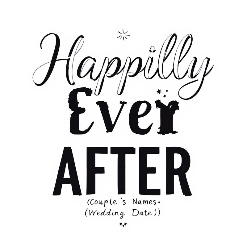 Happily Ever After Typography Design