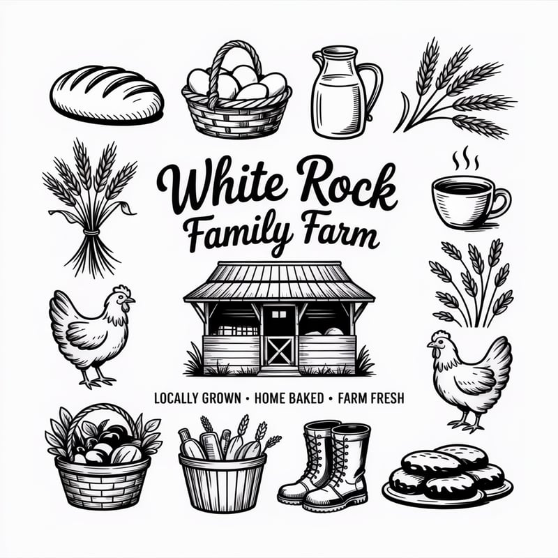 Rustic Farm Tote Bag Design