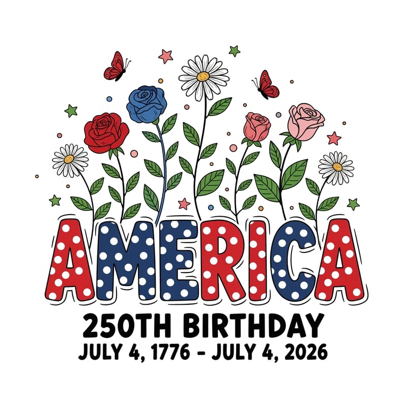 America 250th Birthday Patriotic T-Shirt