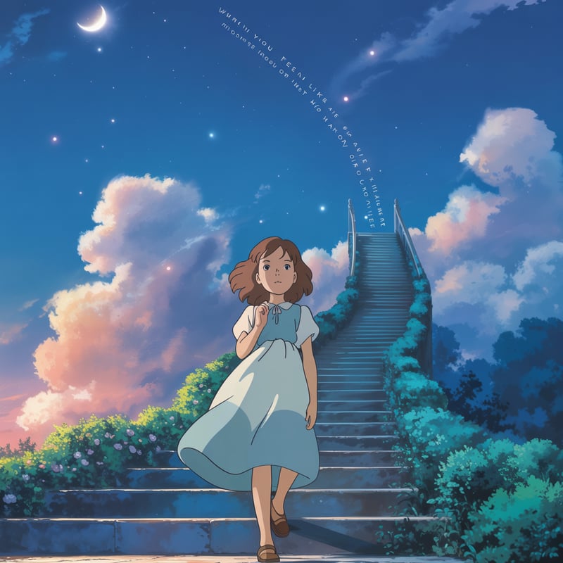 Studio Ghibli Inspired Dreamy Nightscape