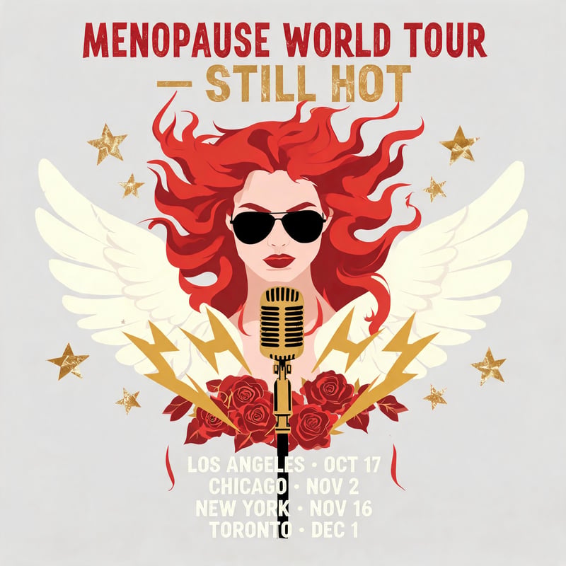 Vintage Rock Menopause Tour Design