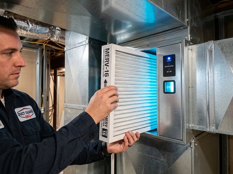 Whole-Home Electronic Air Cleaner Installation