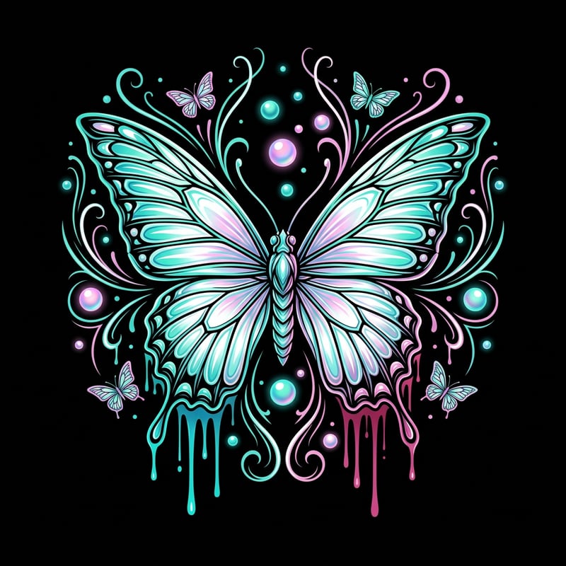 Fantasy Butterfly Digital Illustration