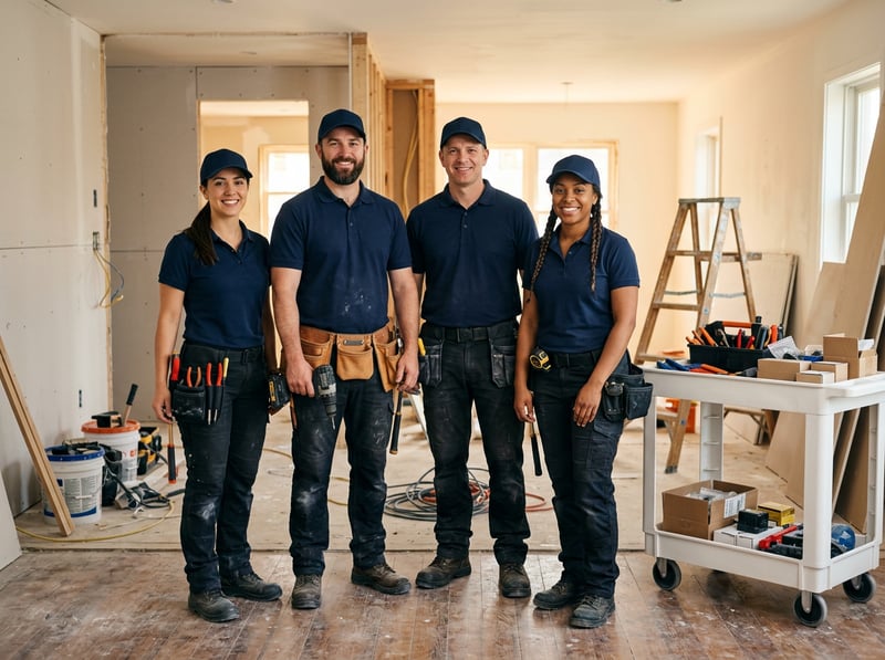 Team Portrait in Home Renovation
