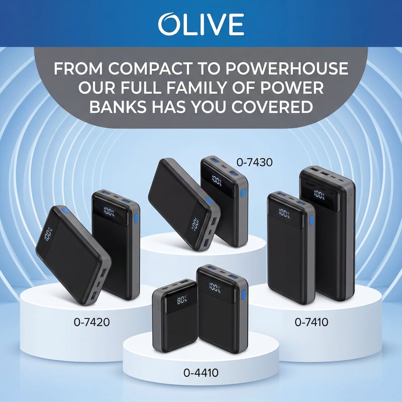 Black Power Banks Collection Display