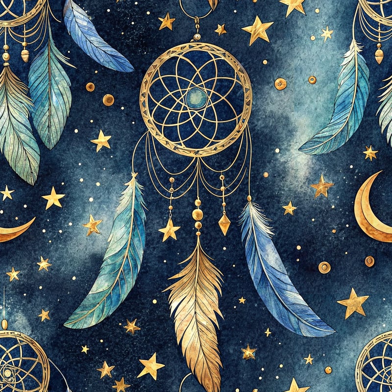 Celestial Boho Dreamcatcher Art