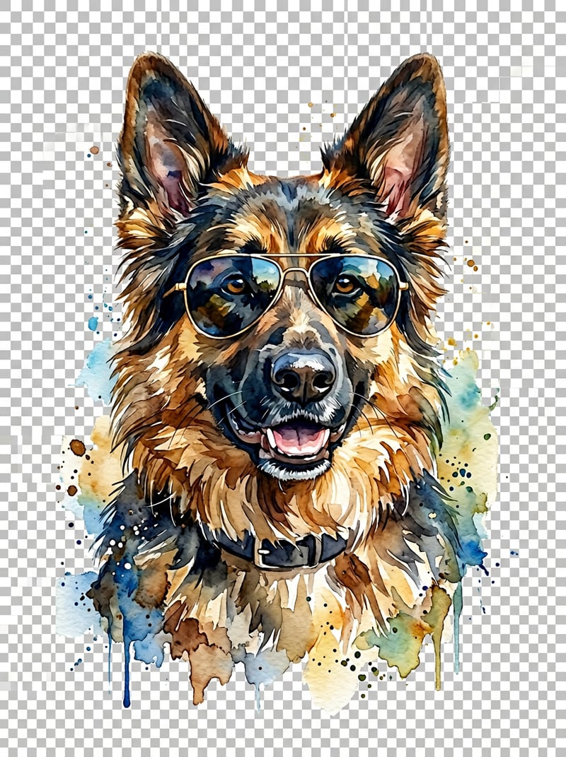 German Shepherd Dog Portrait