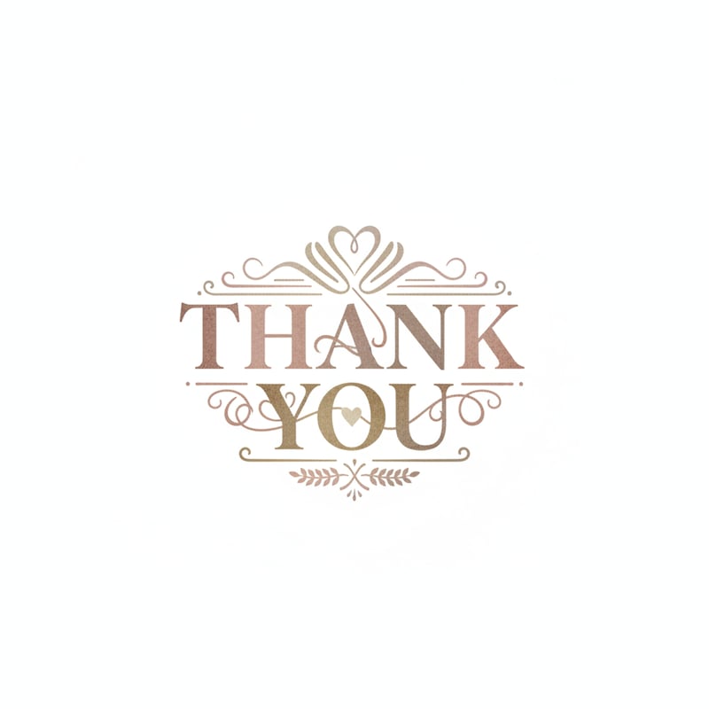 Timeless Valentine Thank You Design