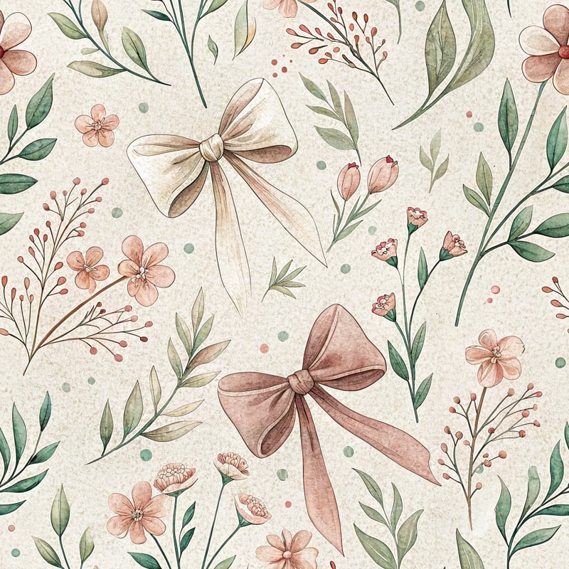 Romantic Minimal Floral Pattern