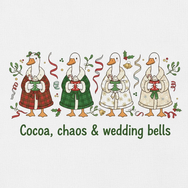 Cozy Christmas Wedding Morning Design