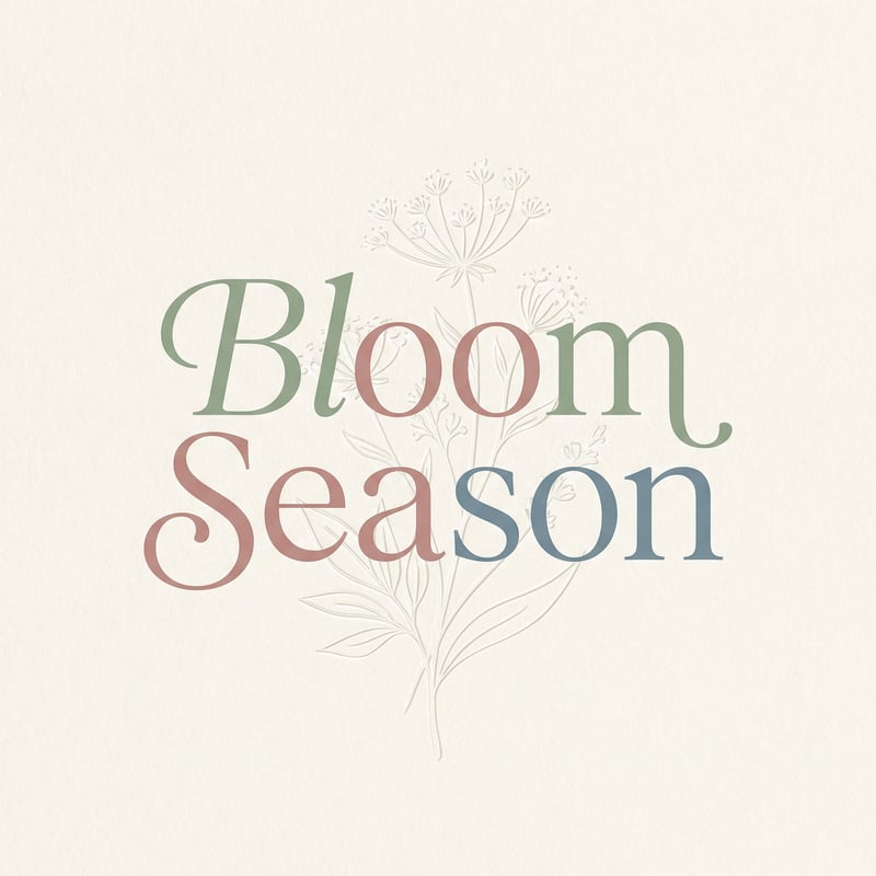 Bloom Season Minimal Typography