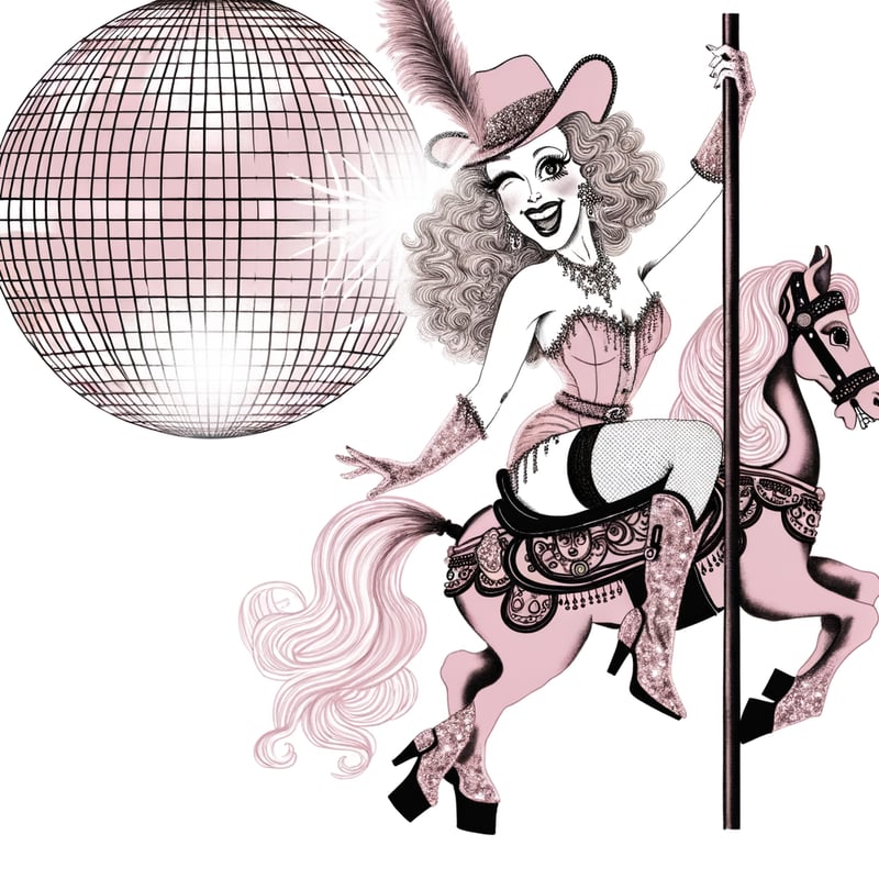 Glamorous Cowgirl Illustration