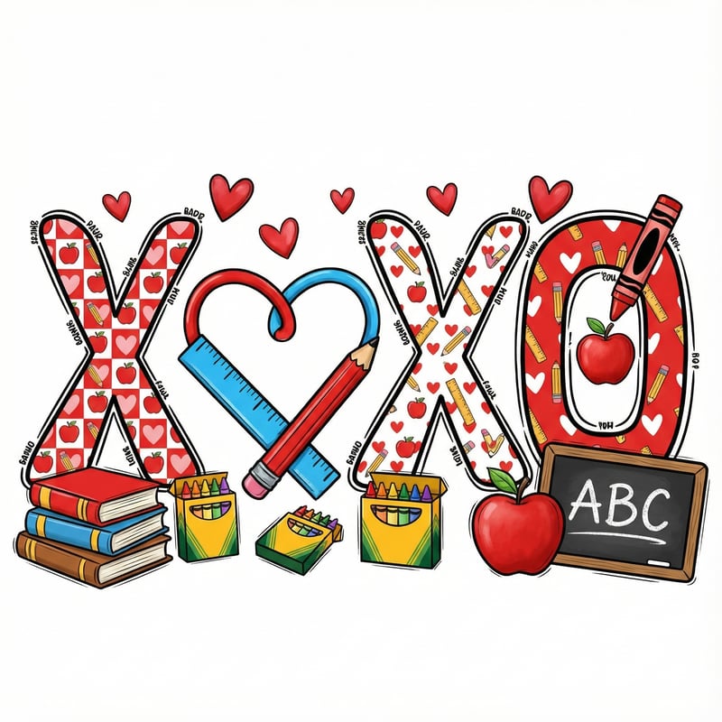Elementary Teacher Design with Hearts