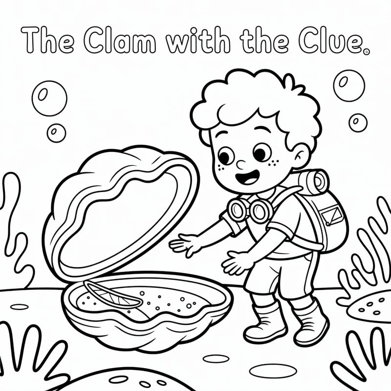 Underwater Explorer Coloring Page