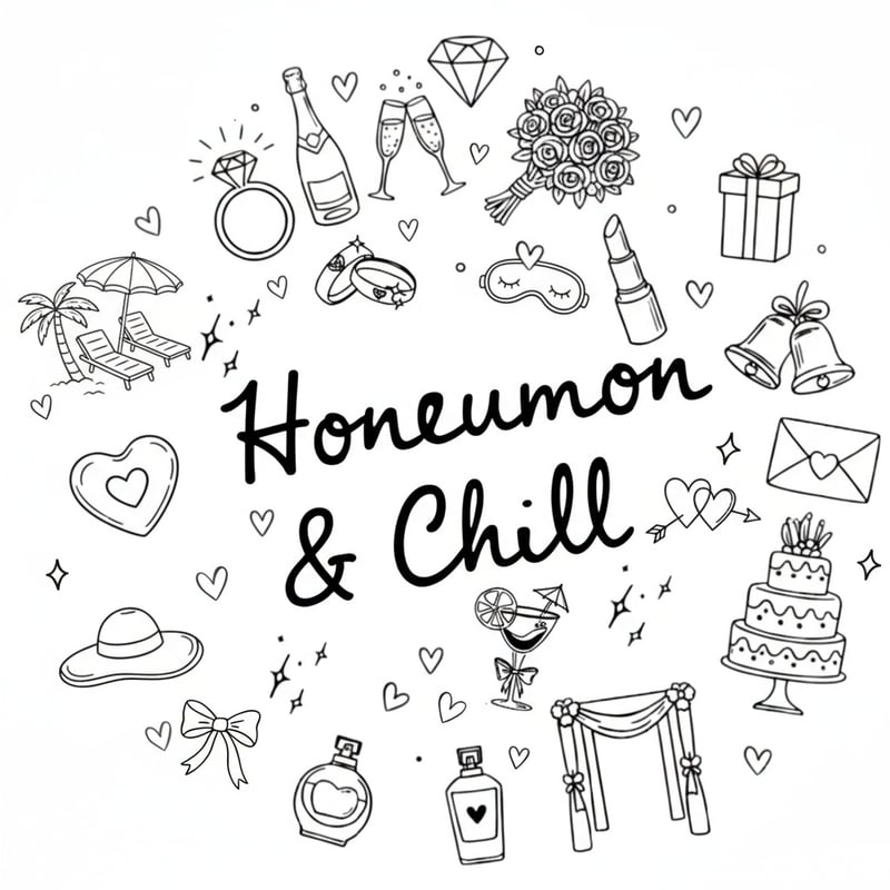 Honeymoon & Chill Doodle Design