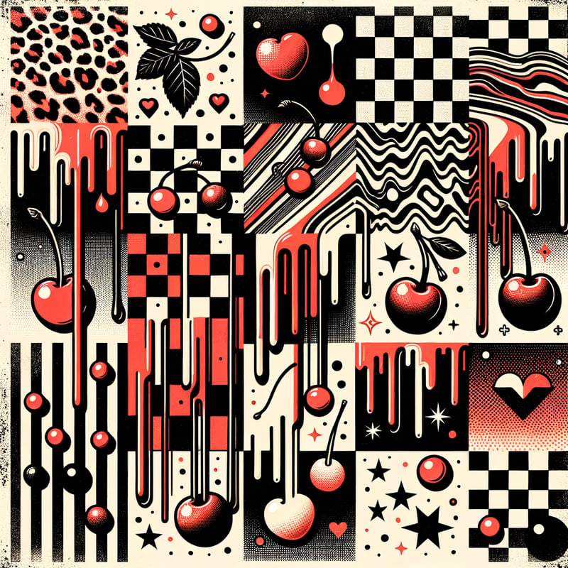 Graffiti Pop Art with Leopard Print
