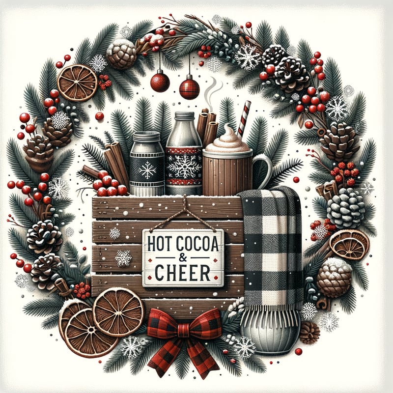 Christmas Circle Sublimation Art