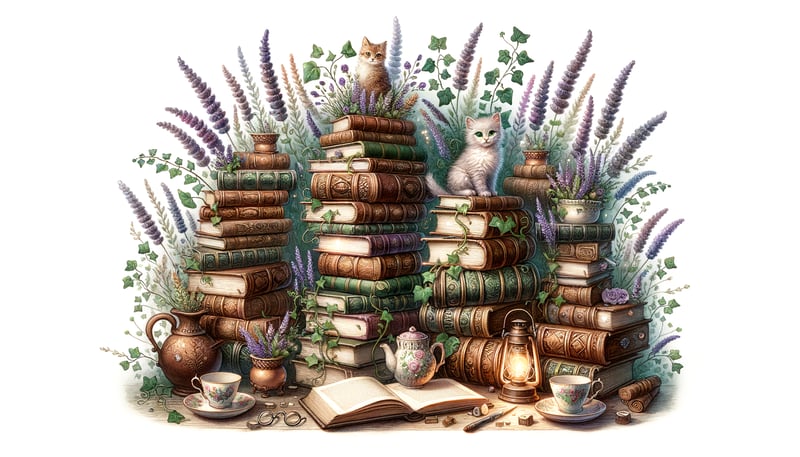 Whimsical Watercolor Books & Florals