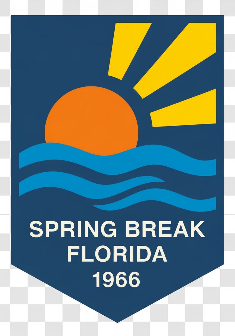 1960s Florida Spring Break Badge