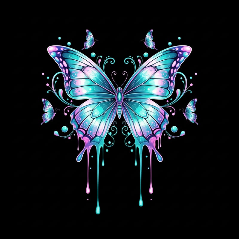 Fantasy Butterfly Digital Illustration