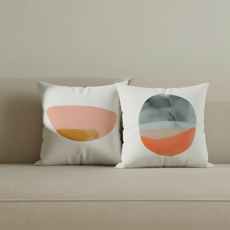 Japandi Pillow Design Layout Guide