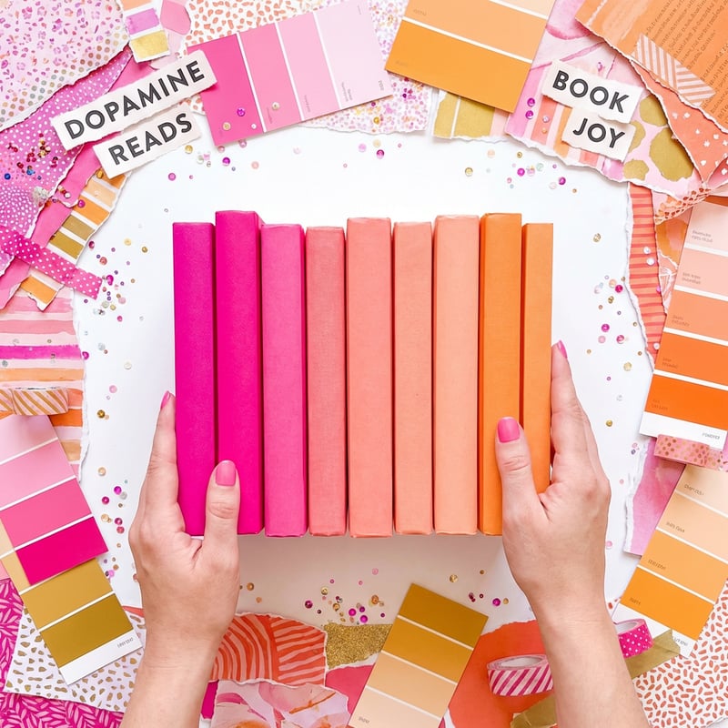 Bright Pink Coral Flatlay Aesthetic