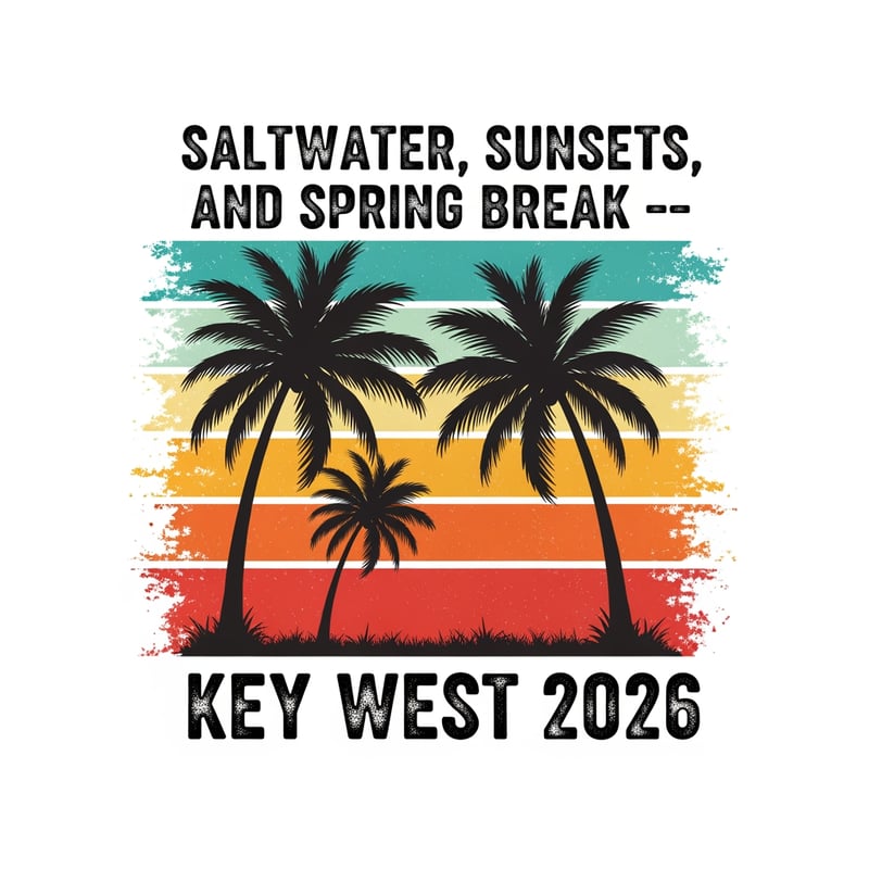 Retro Key West Coastal Badge