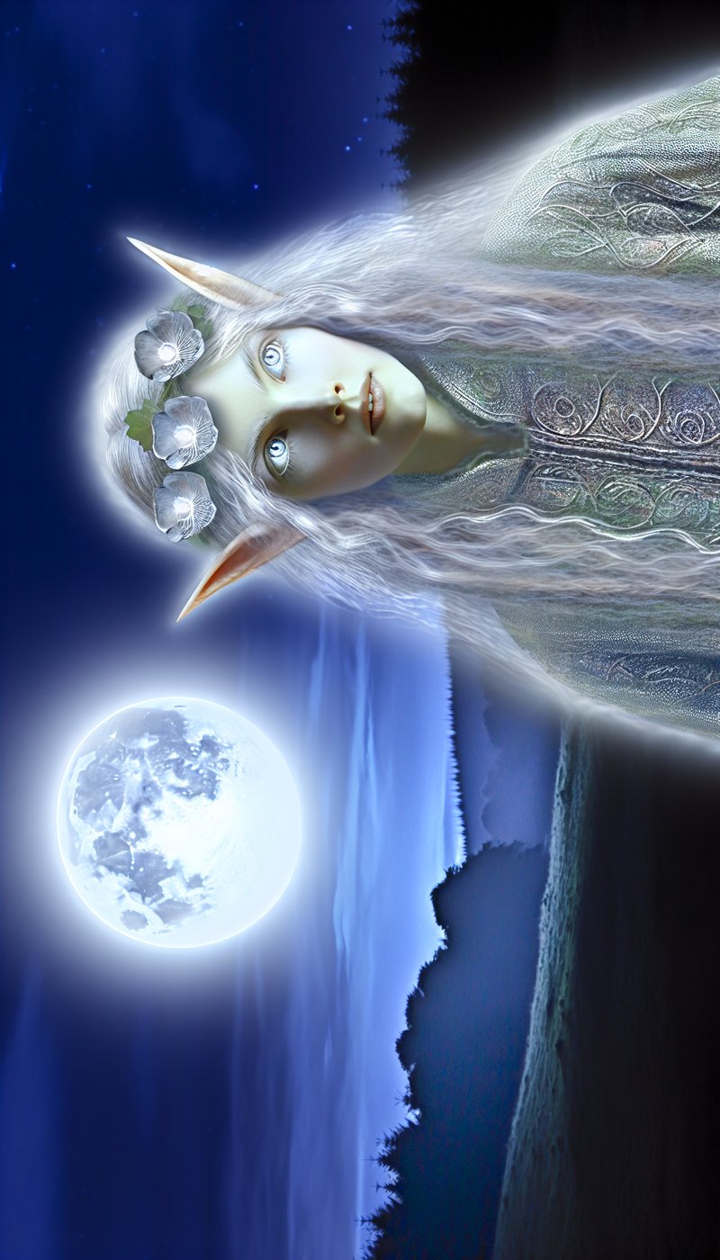 Moonlit Sidhe Portrait Art