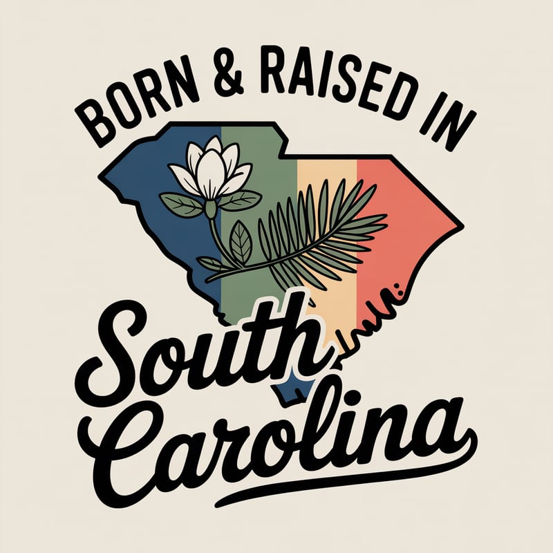 South Carolina Vintage T-Shirt Design