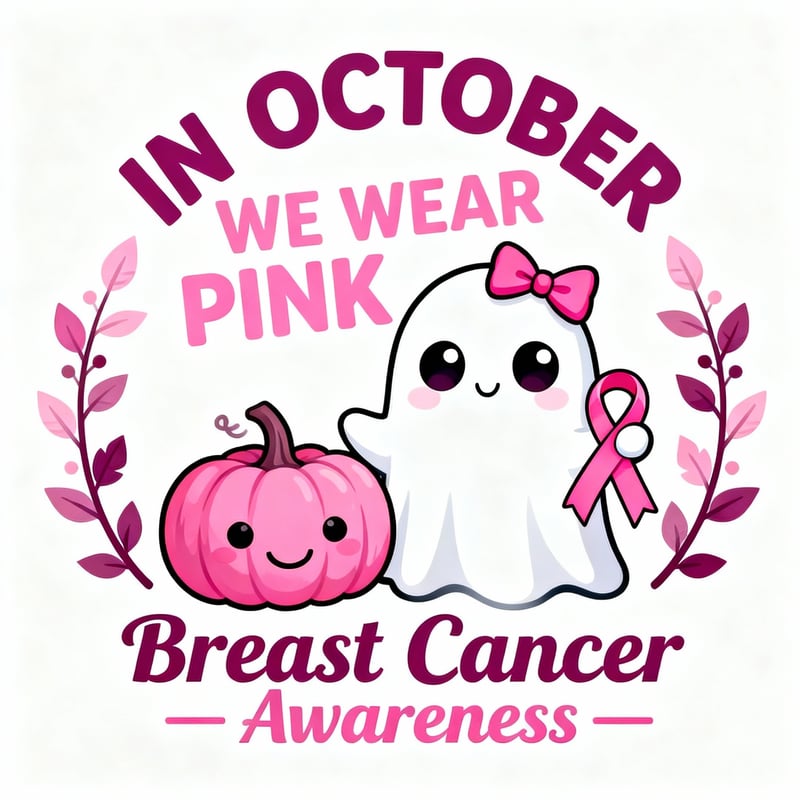 Halloween Breast Cancer Awareness Design