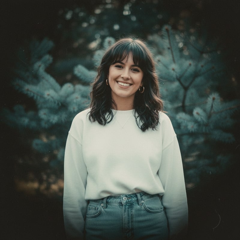 Vintage Portrait with Teal Brown Filter