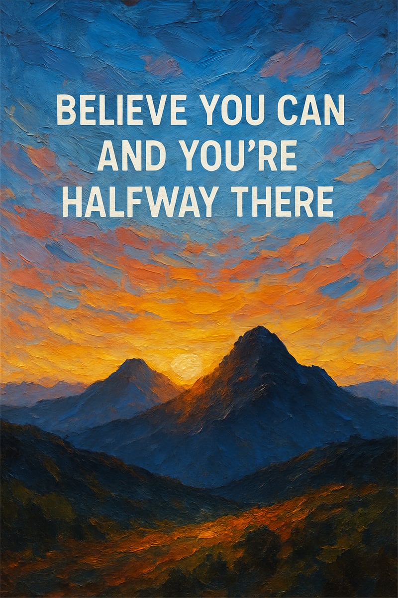 Inspirational Mountain Sunrise Quote