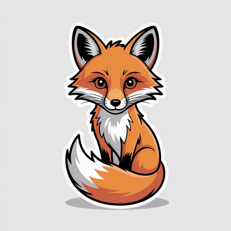Clever Fox Vector Art