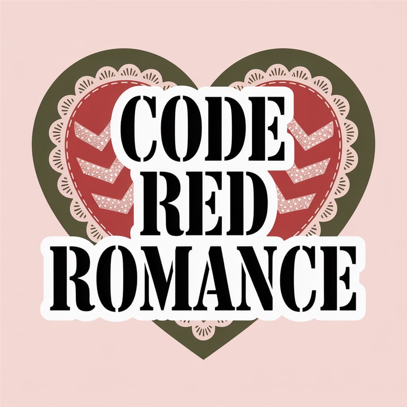 Code Red Romance Typography Art