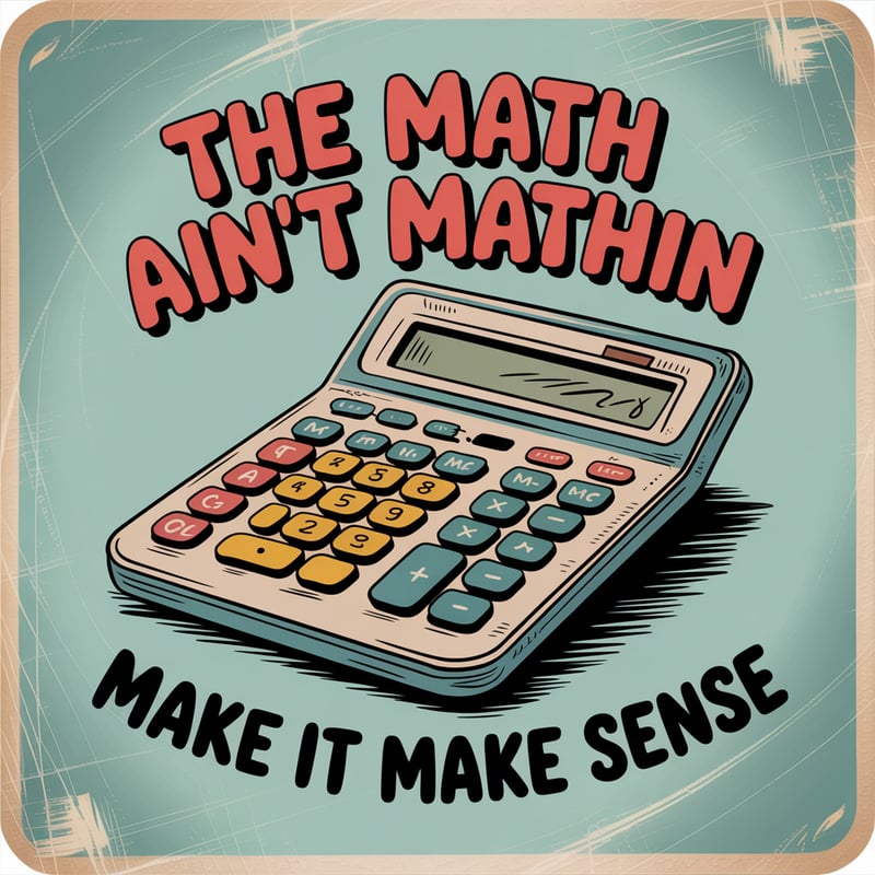 Retro Hand-Drawn Calculator Design