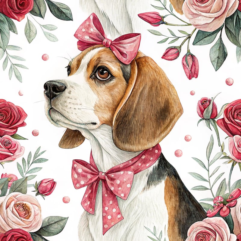 Adorable Beagle Illustration