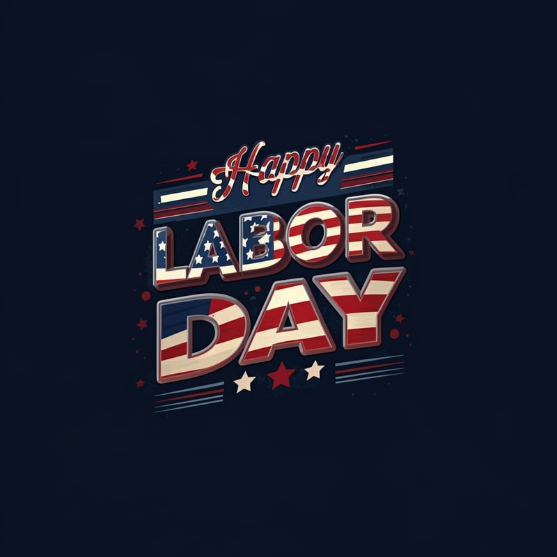 Patriotic Labor Day Design