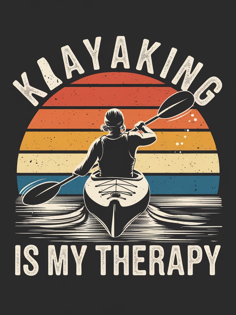 Silhouette Kayaker at Sunset