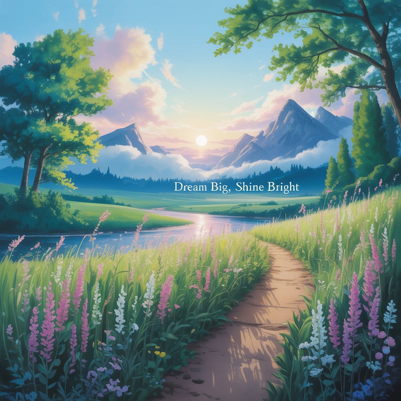 Studio Ghibli Inspired Ethereal Landscape