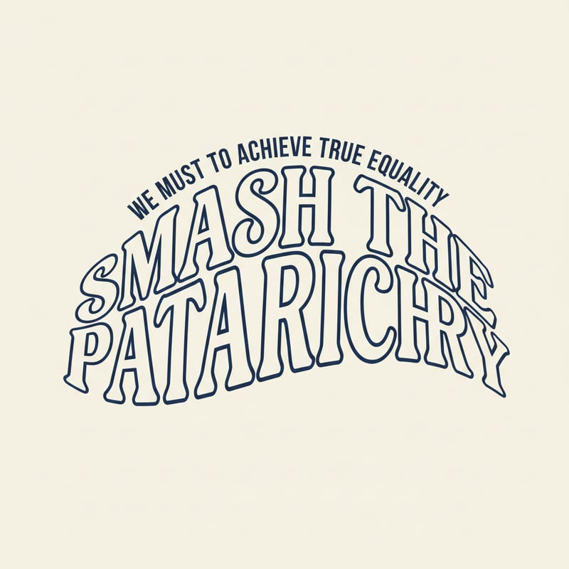 Bold Smash the Patriarchy Typography