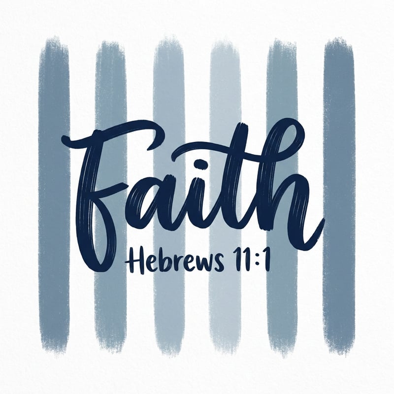 Faith Scripture Typography Design