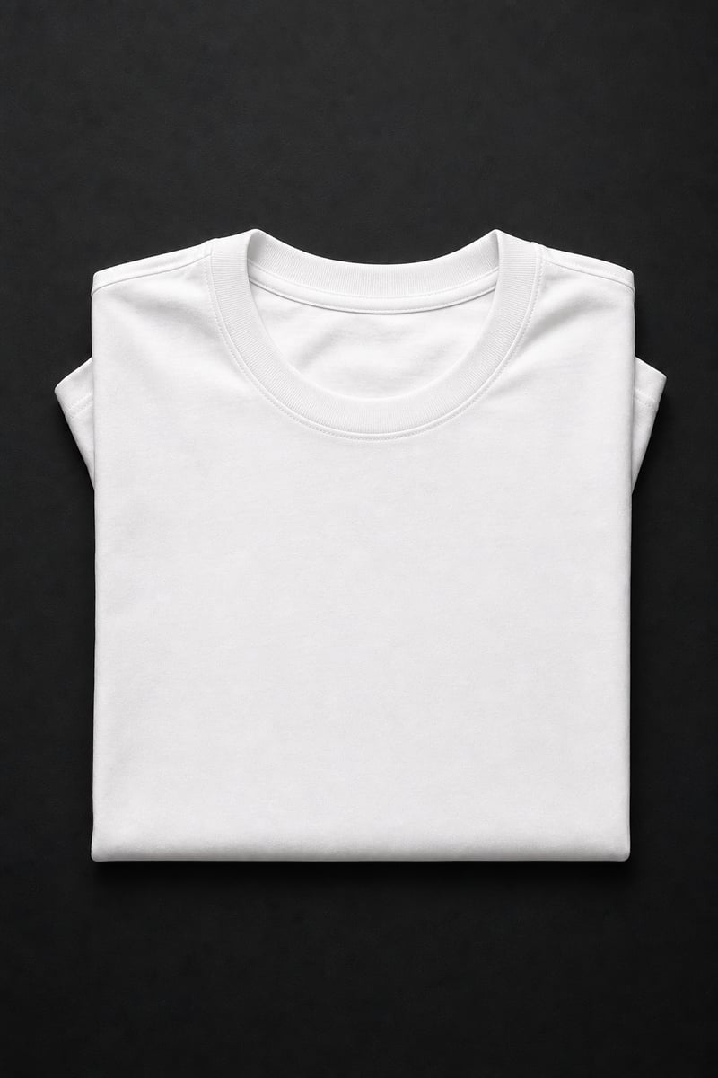 Blank White T-Shirt 3D Mockup